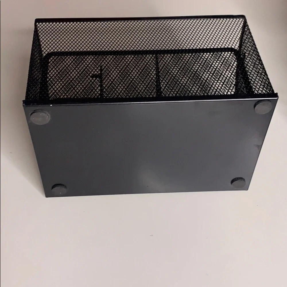 2 Home Office Desk Organization Trays Black White supplies
